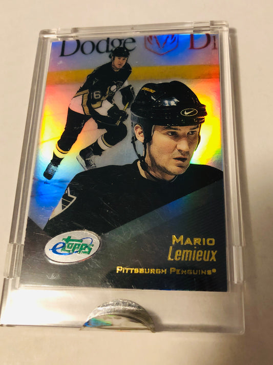 Mario Lemieux NHL hockey redemption e Topps foli card