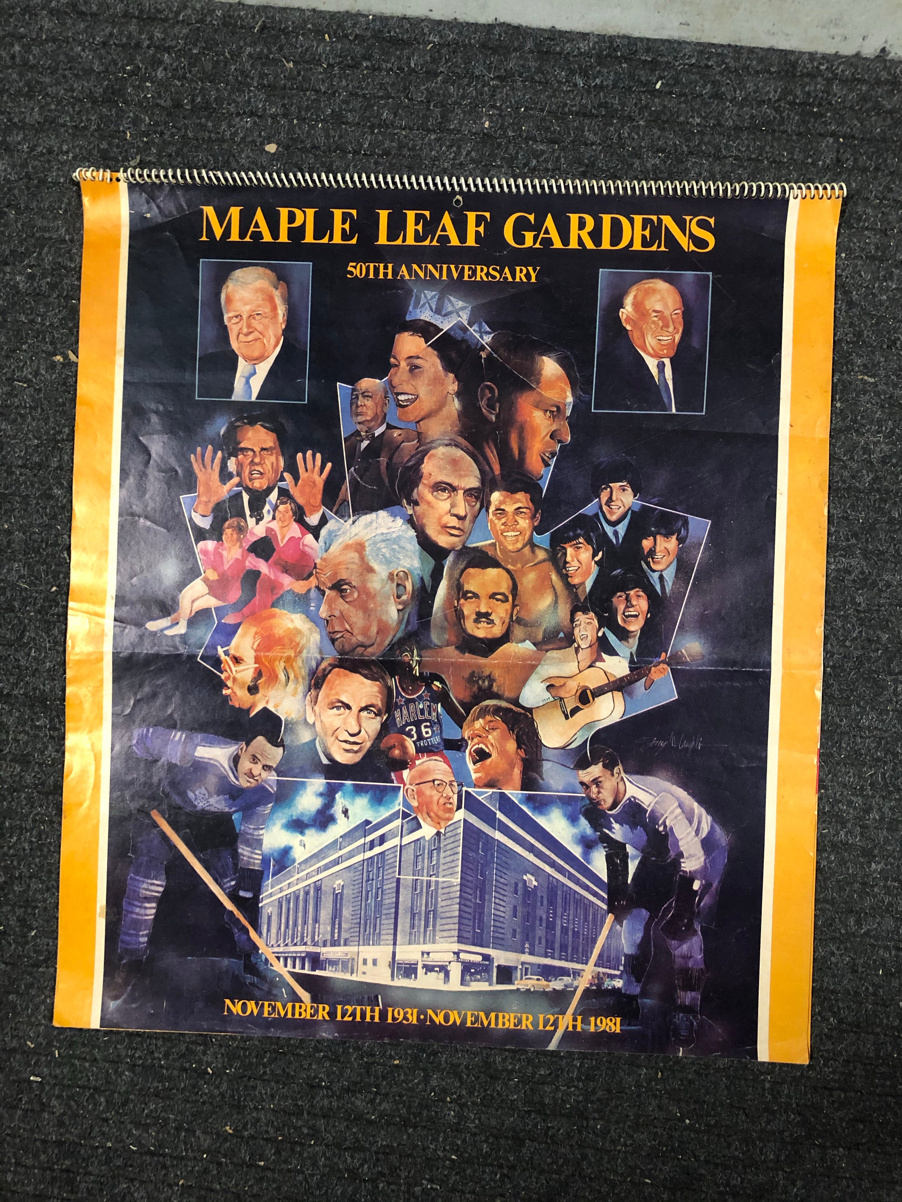 Toronto Maple Leafs Toronto Dominion hockey Calendar 1981-82