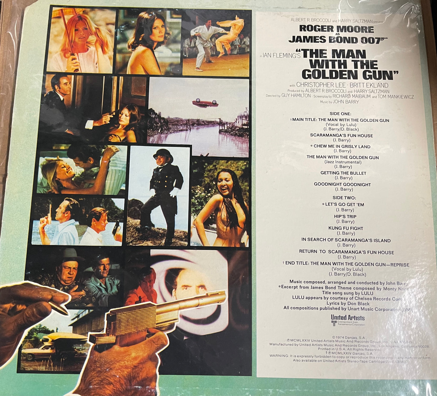 James Bond The Man with the Golden Gun record 1974