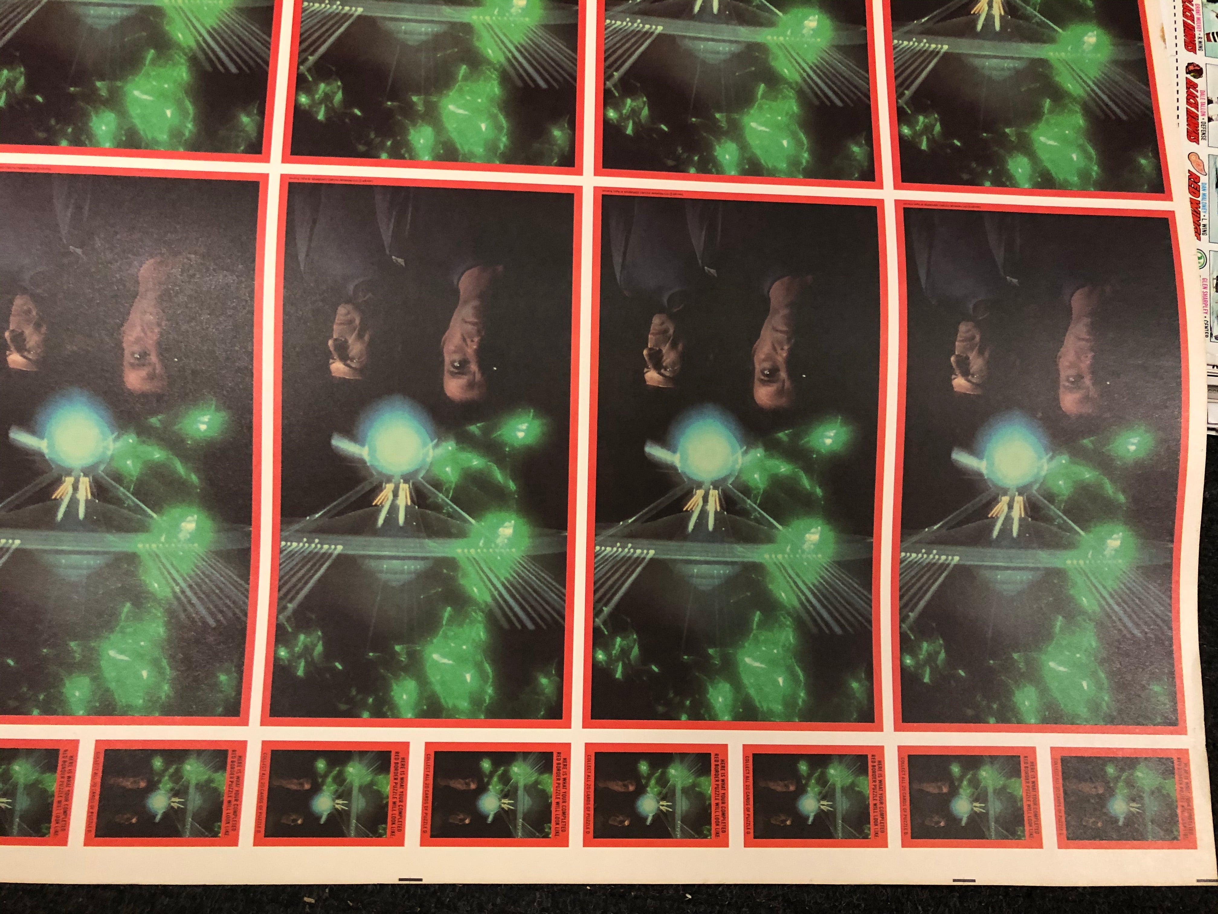 1979 Star Trek movie stickers uncut sheet