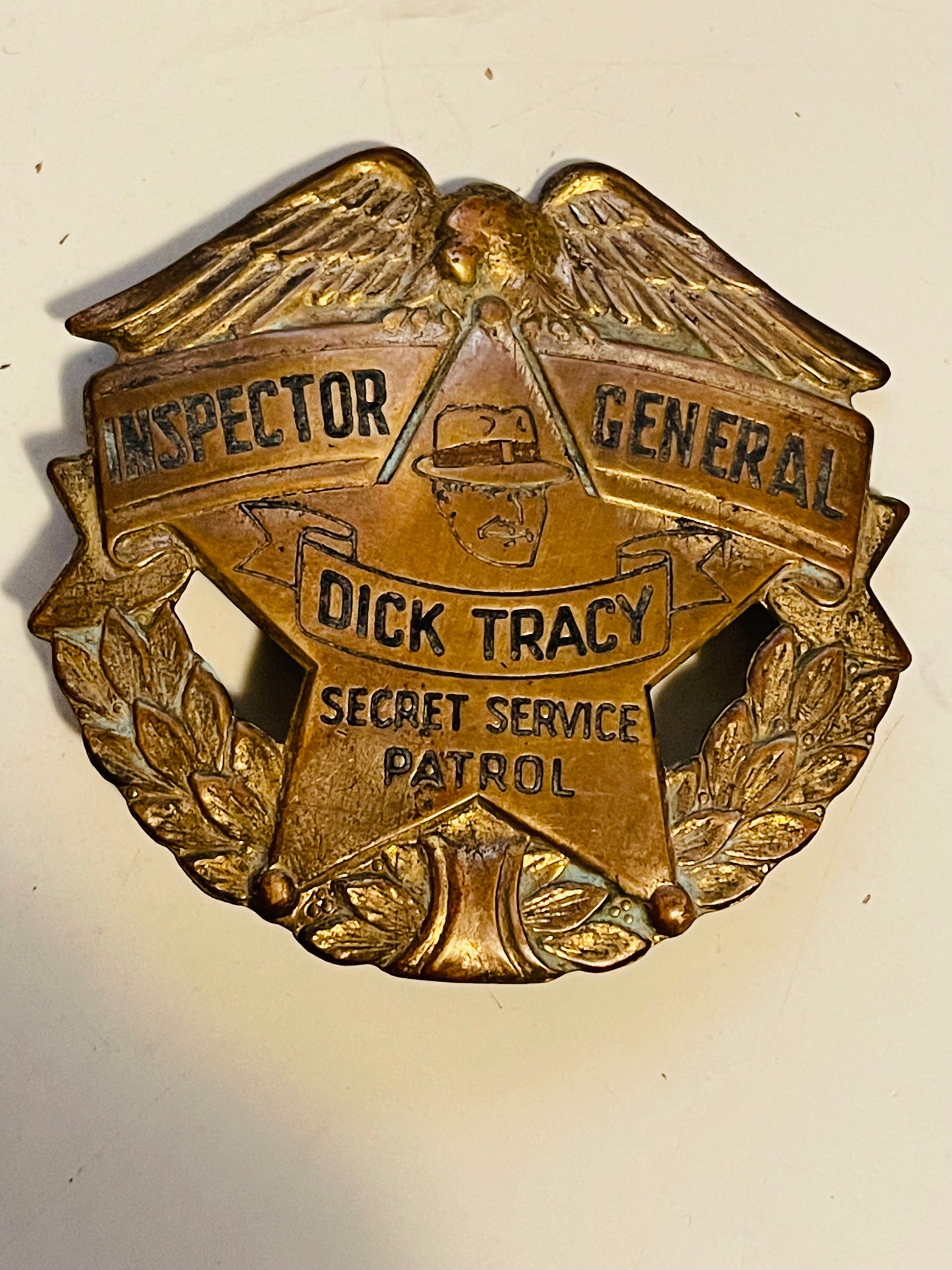 Dick Tracy Inspector General badge 1938