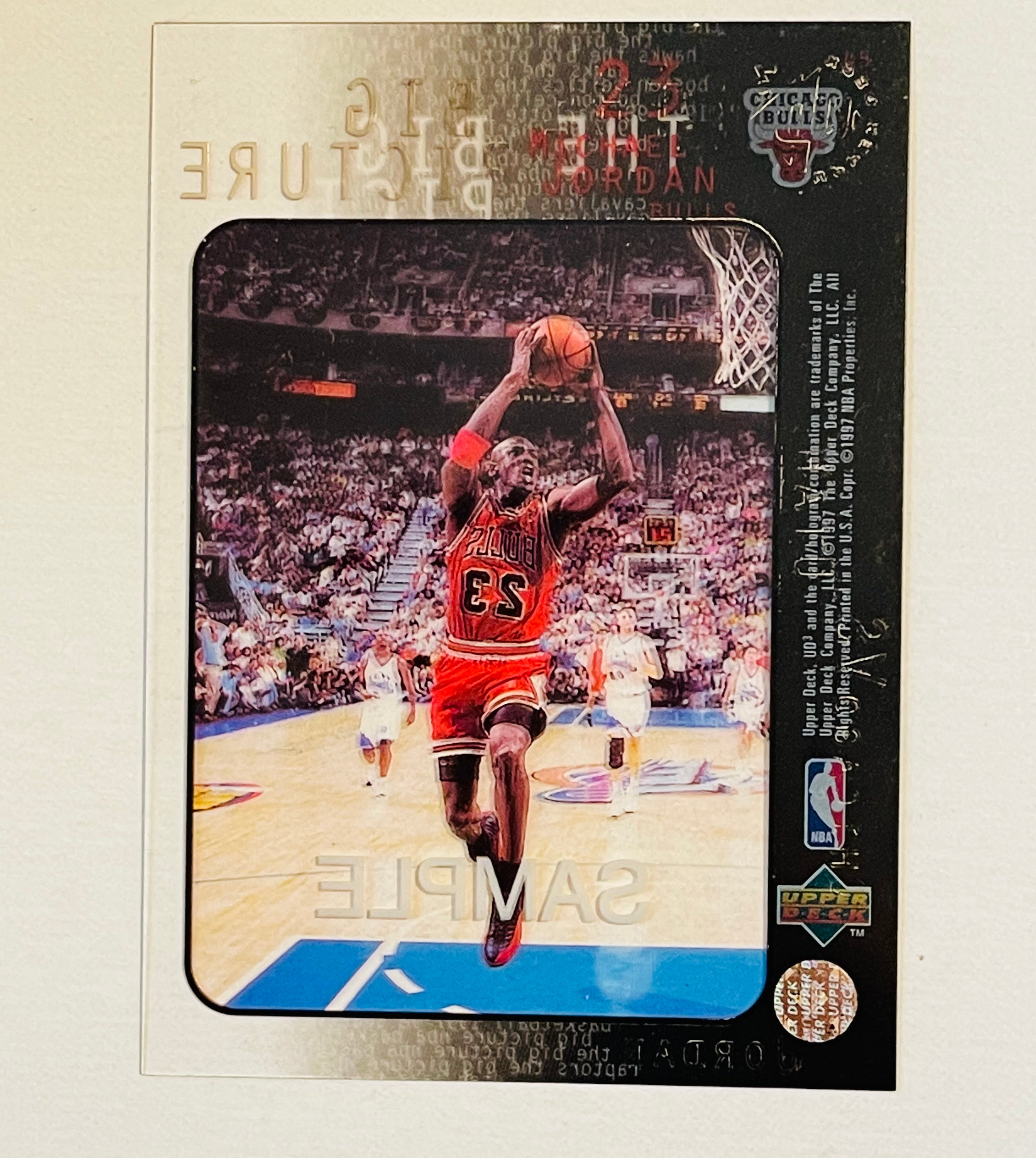 Michael Jordan Upper Deck UD3 rare film clear sample basketball card 1997