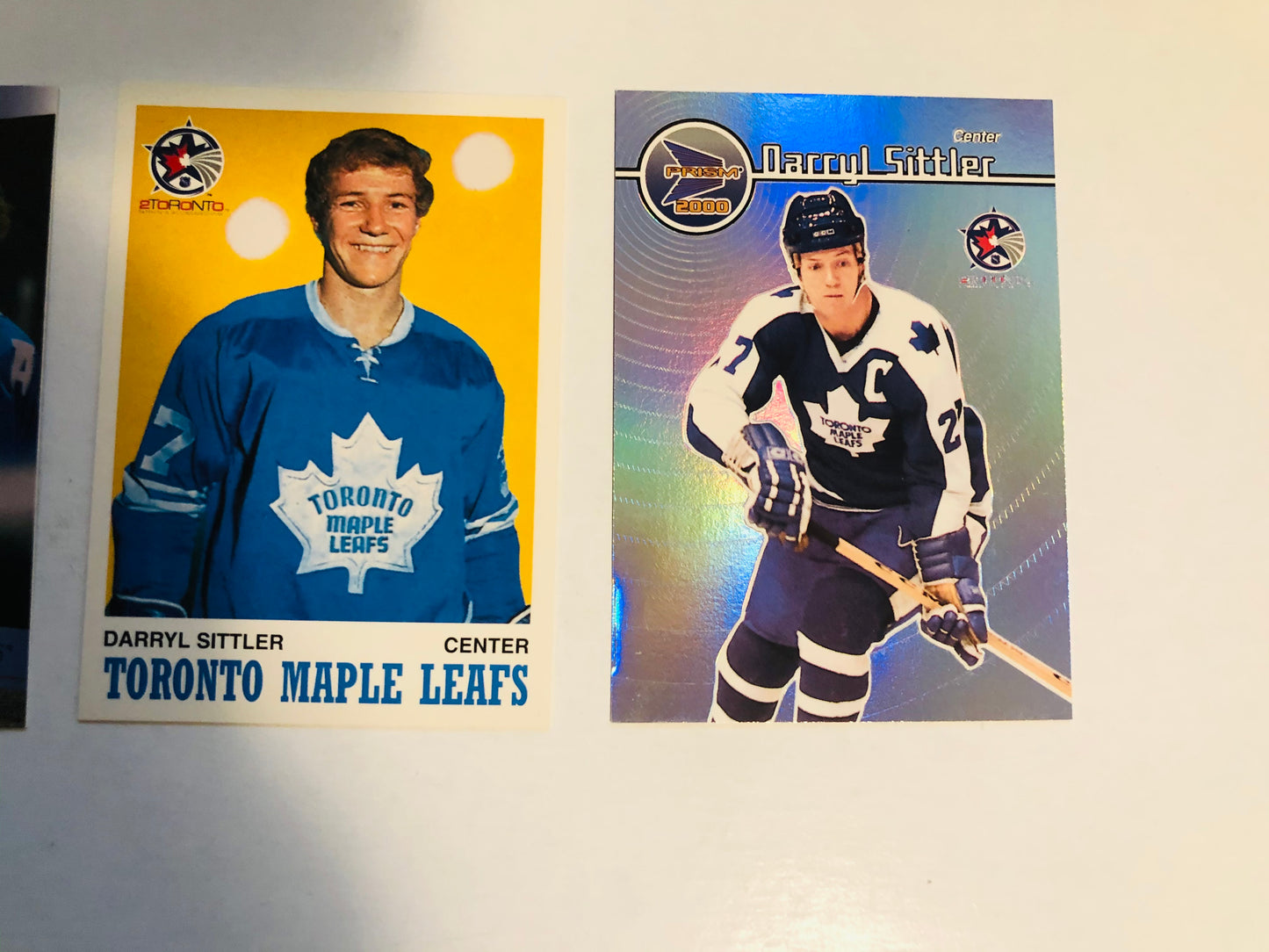 Darryl Sittler Toronto Maple Leafs 3 cards limited issue hockey cards set 2000