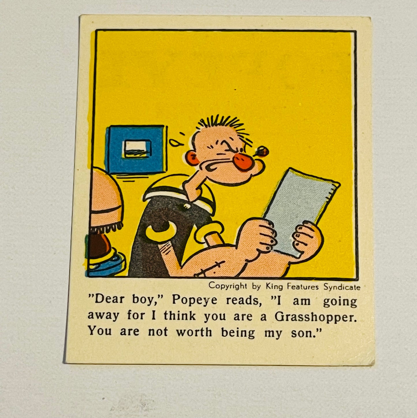 Popeye rare #1 card 1954