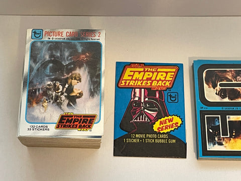 Empire Strikes Back cards and stickers high grade condition cards set 1981