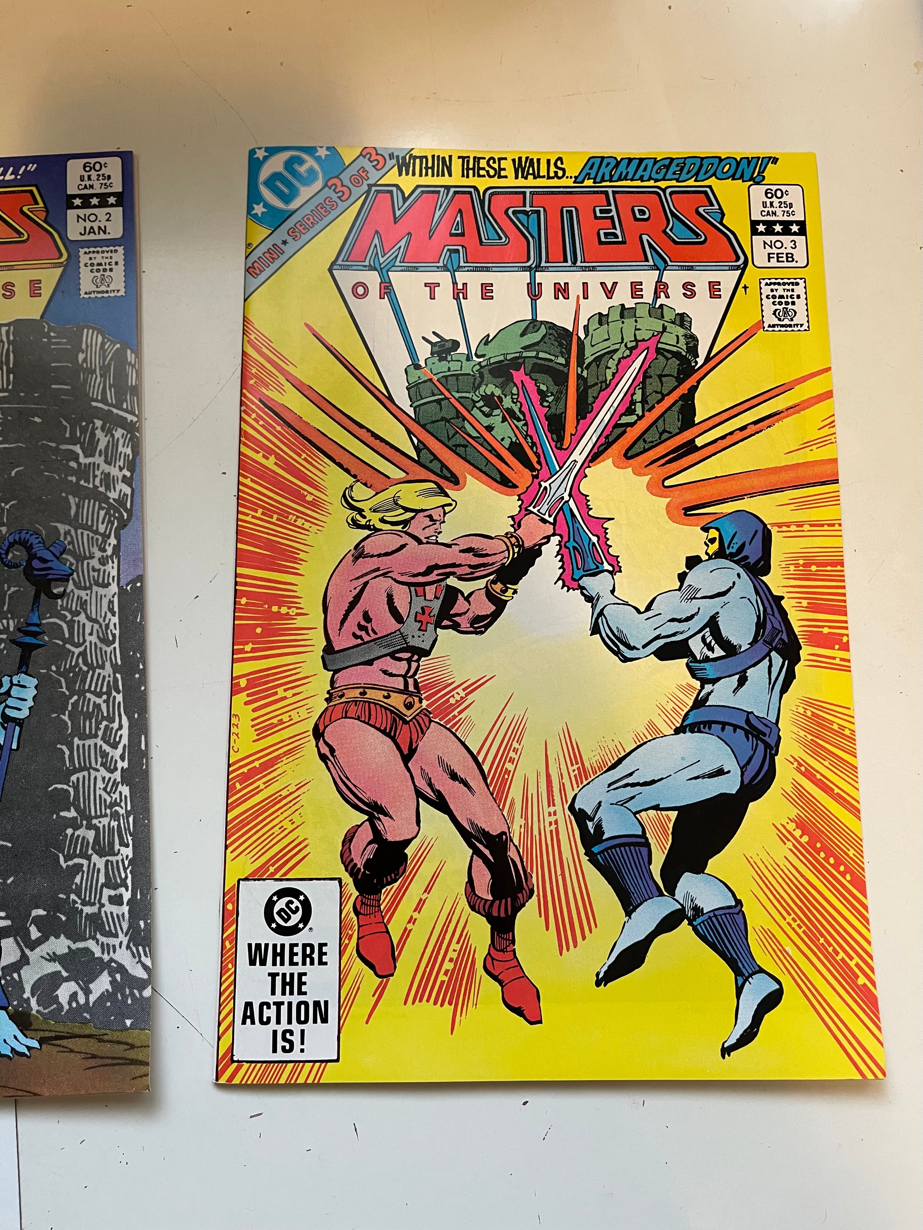 Masters of the Universe 3 comics mini series 1982