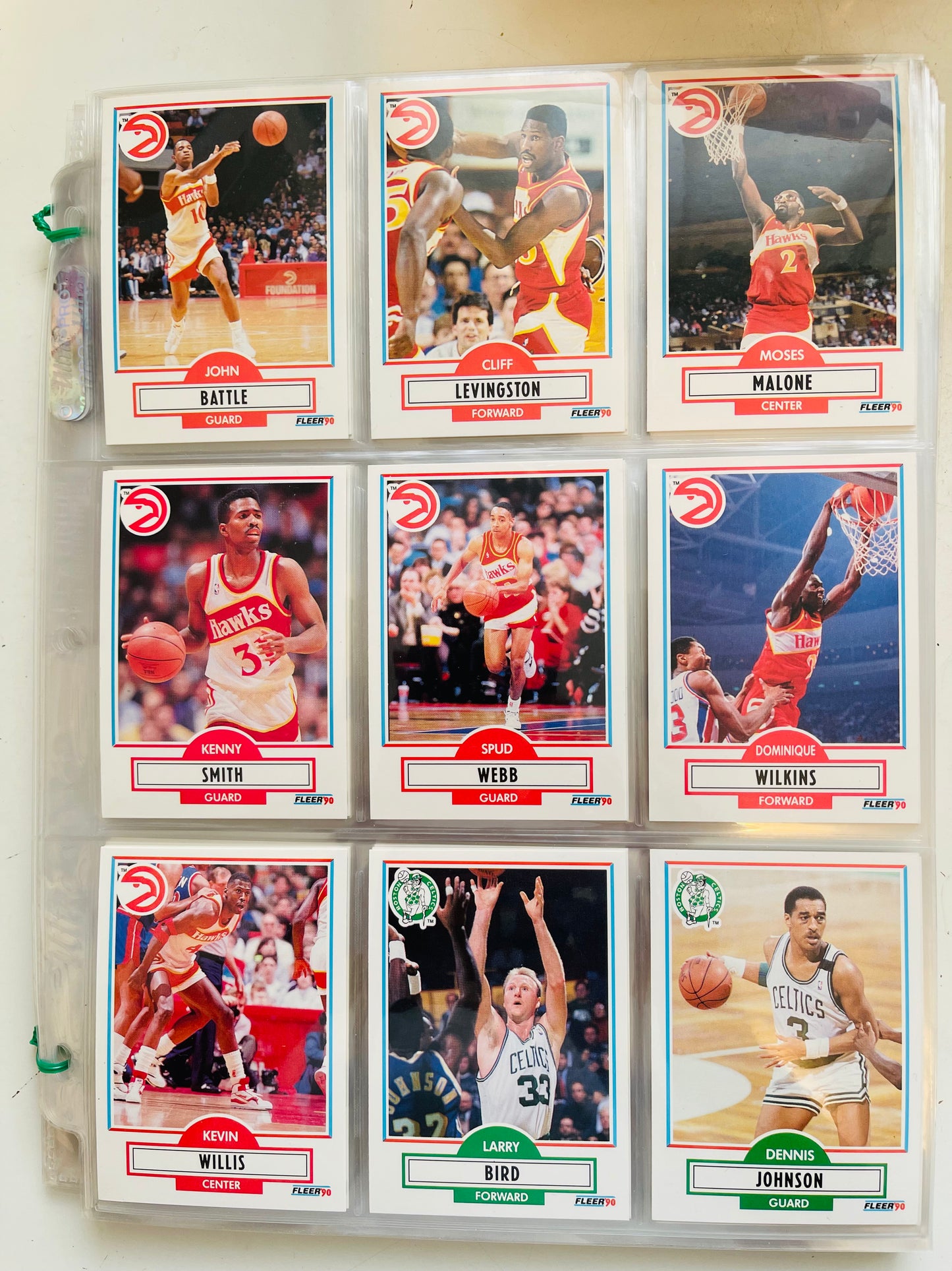 1990 Fleer basketball cards high grade condition set