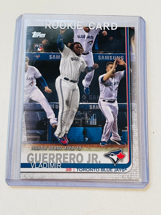 Vladimir Guerrero jr Topps baseball rookie card