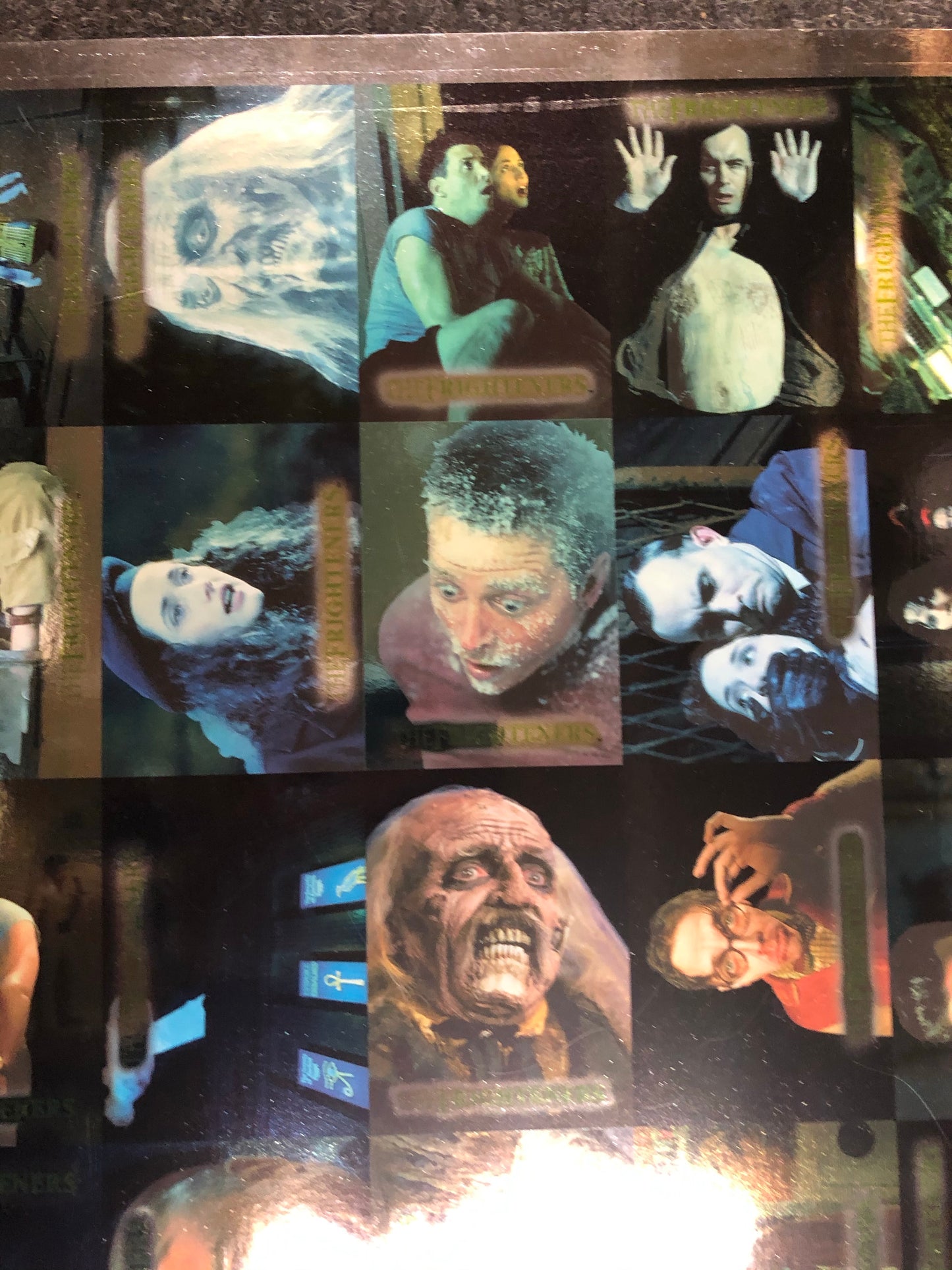 Frighteners movie foil cards numbered uncut sheet 1990s