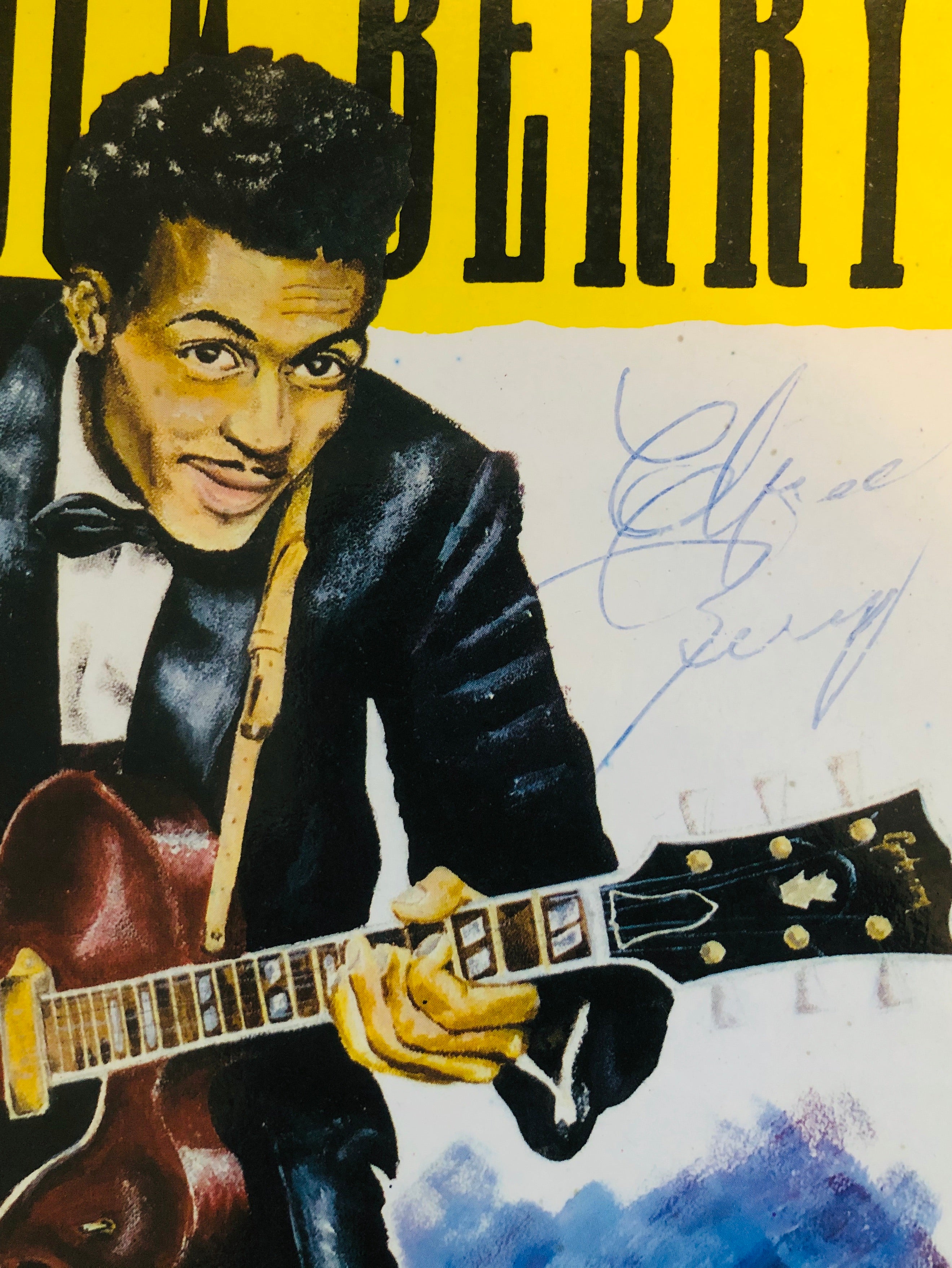 Chuck Berry rockstar legend rare signed book with COA