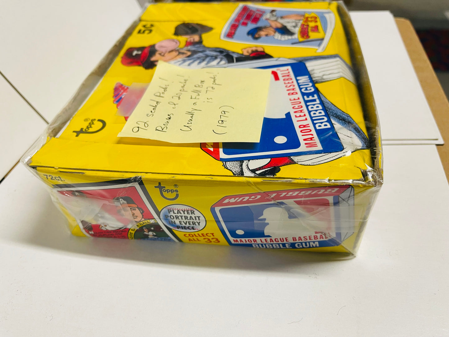 1979 Topps baseball comics with gum 92 pieces box