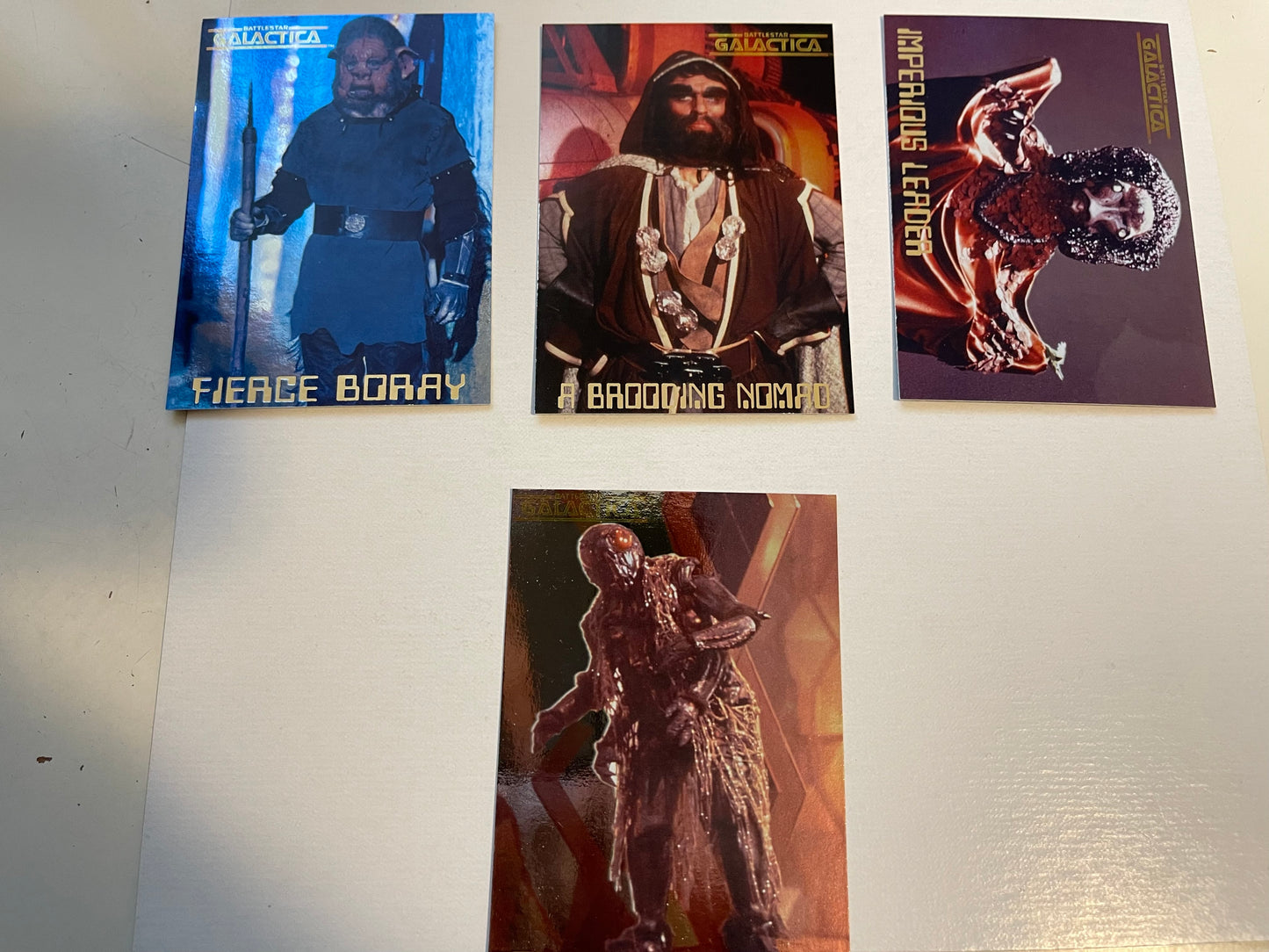 Battlestar Galactica rare Dart foil insert cards set 1997