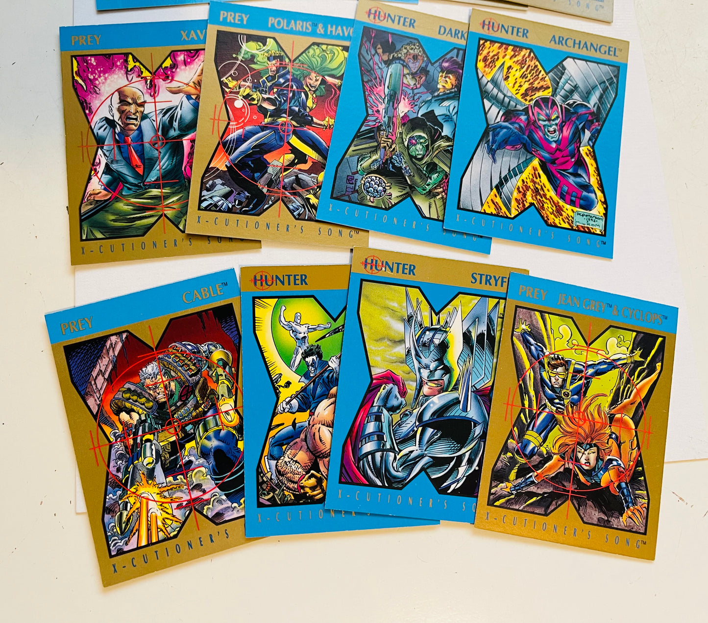 X-Men Marvel rare insert set 1992