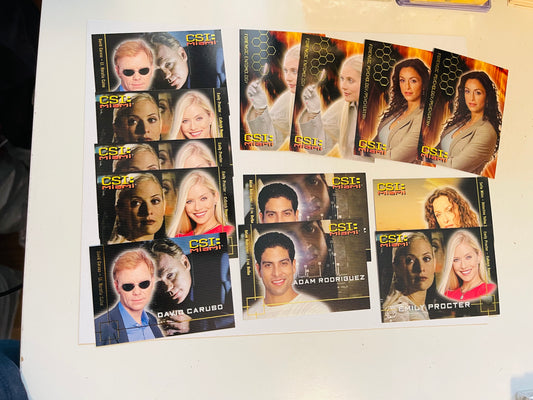 CSI Miami TV show 13 inserts cards lot deal 2004