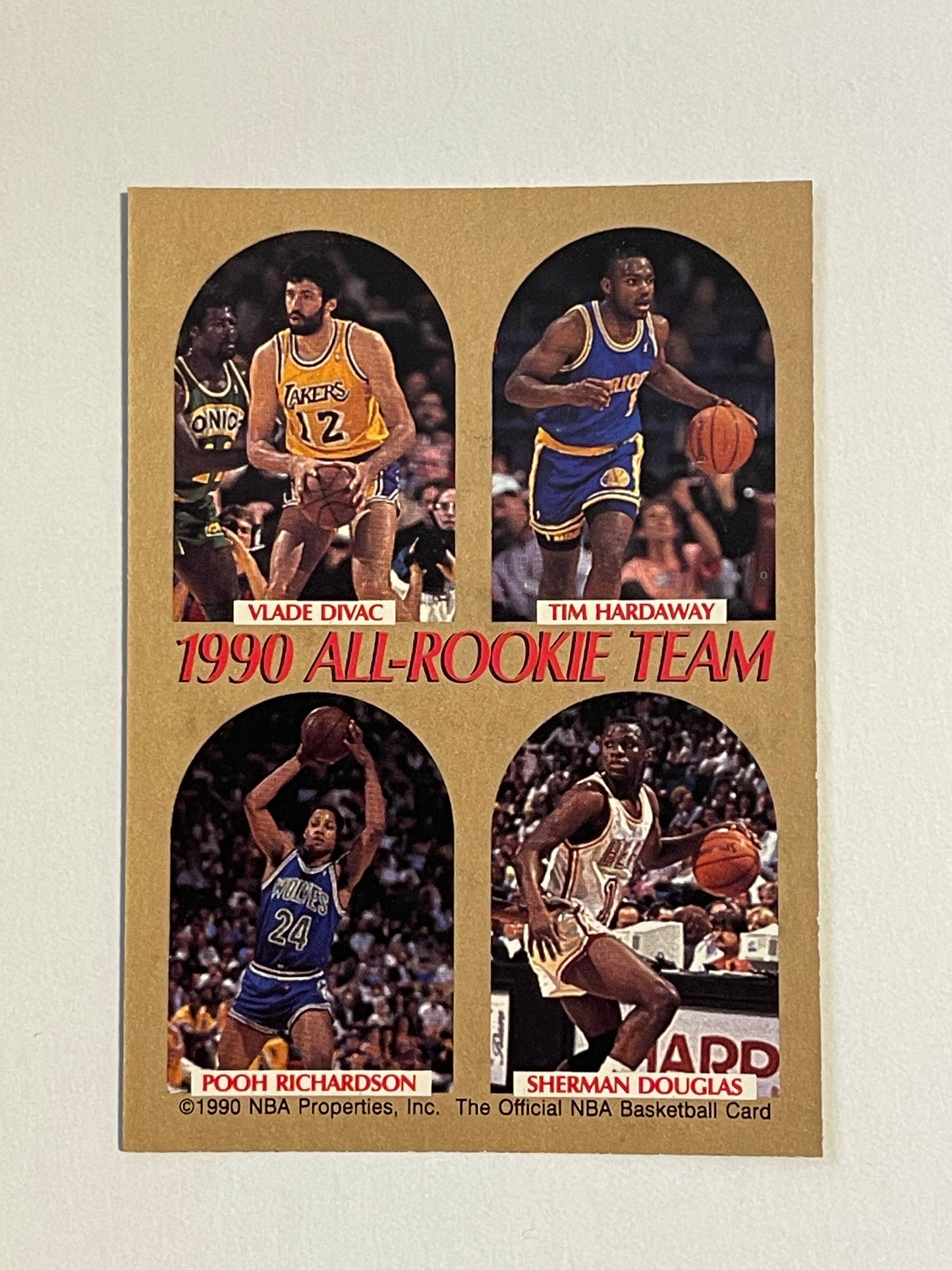 David Robinson Hoops all rookie team promo card 1990