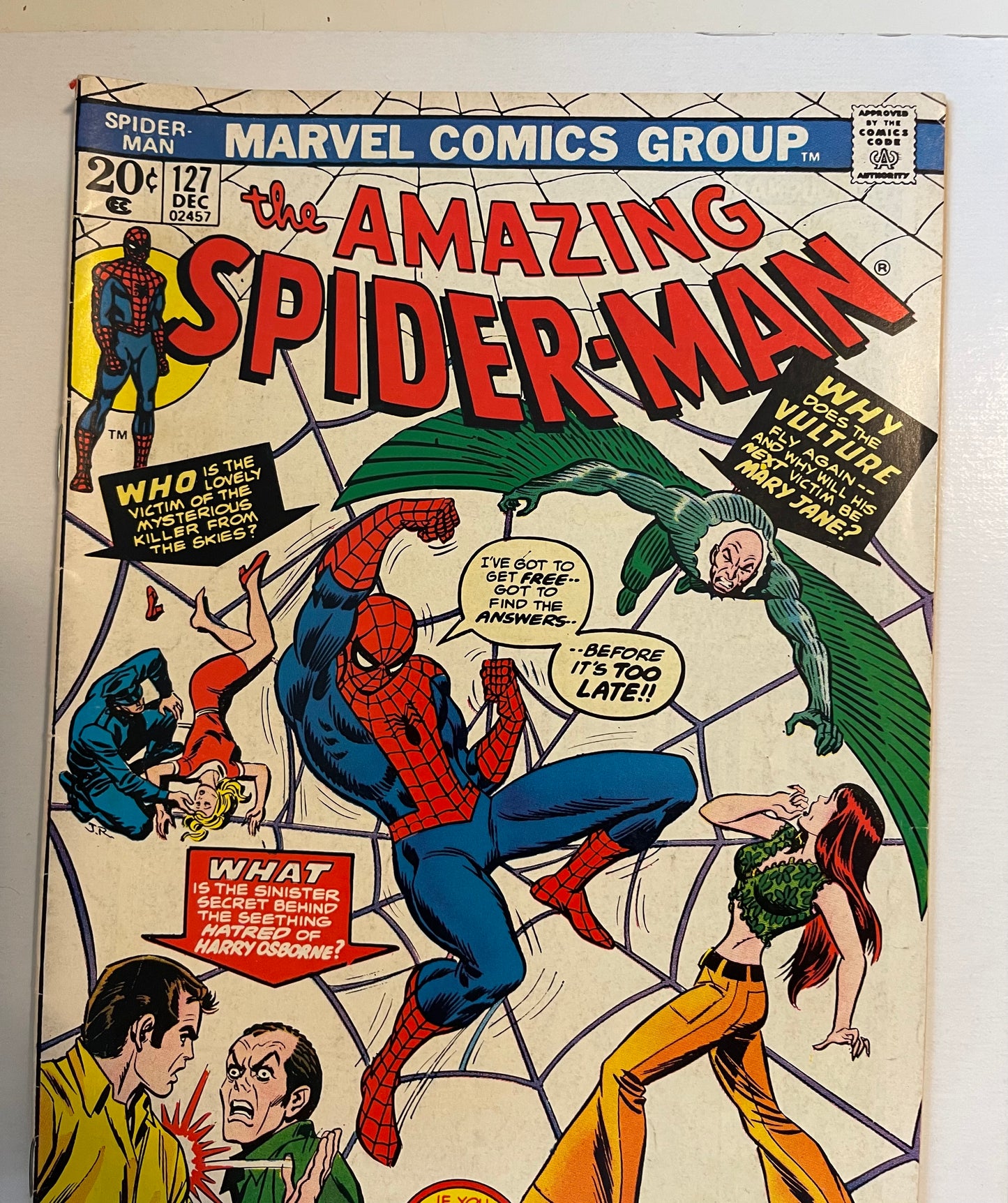 Amazing Spider-Man #127 Vf condition comic 1973