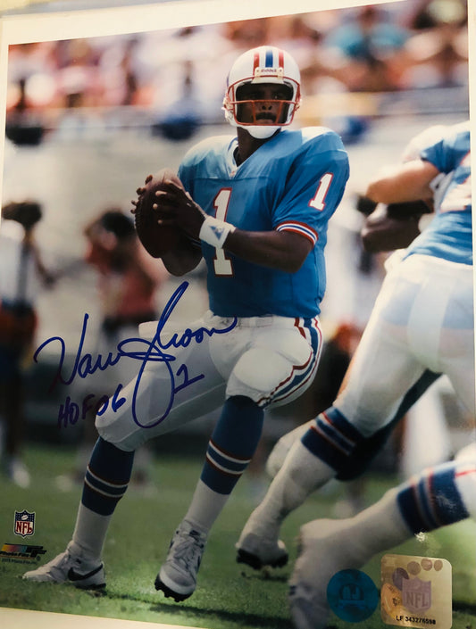 Warren Moon signed 8x10 photo with COA