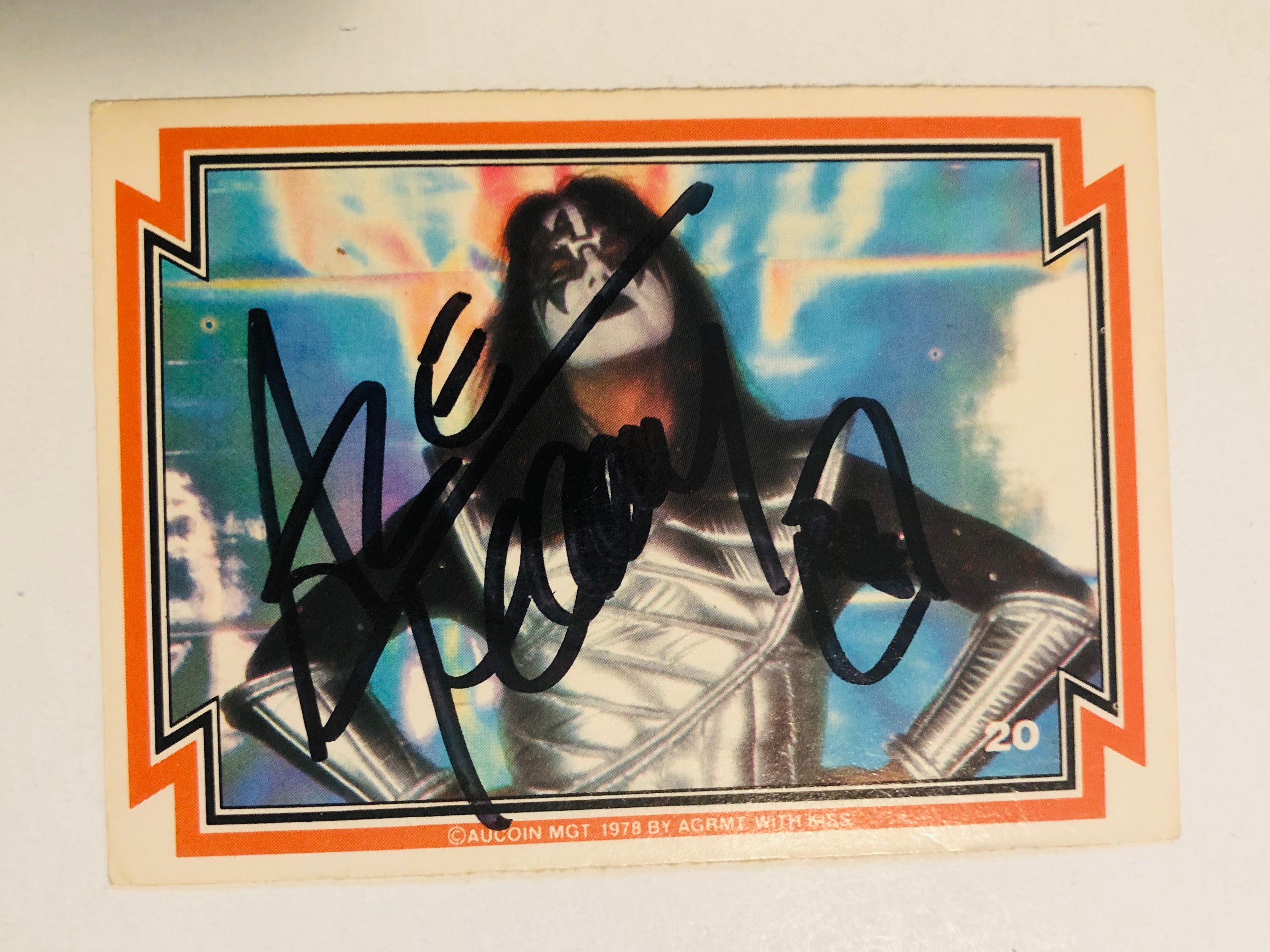 Kiss Ace Frehley rare autograph card with COA