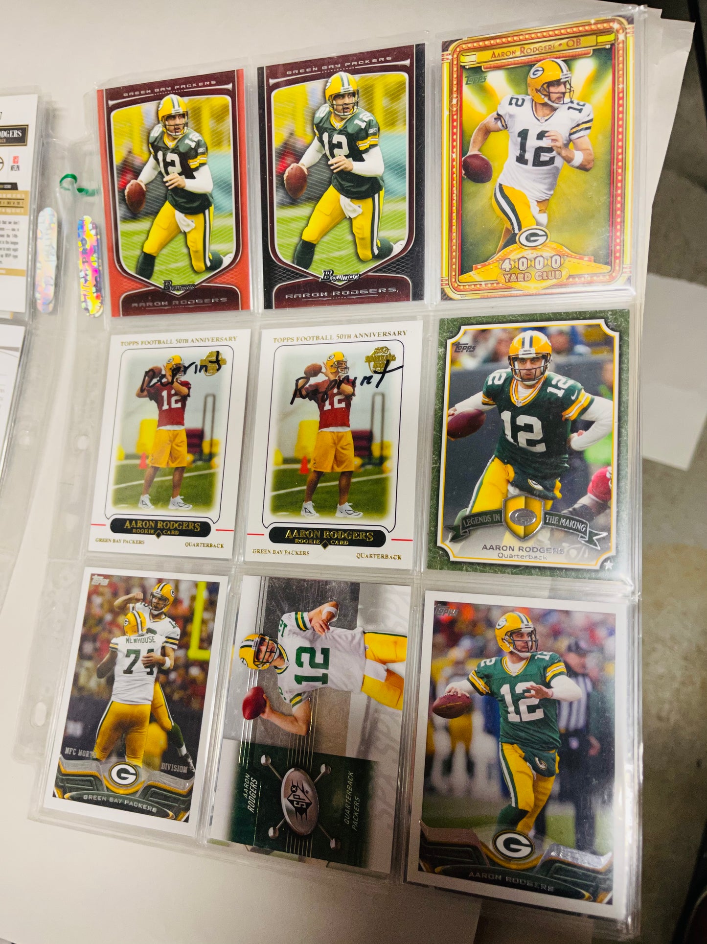 Aaron Rodgers football legend 32 count cards lot deal