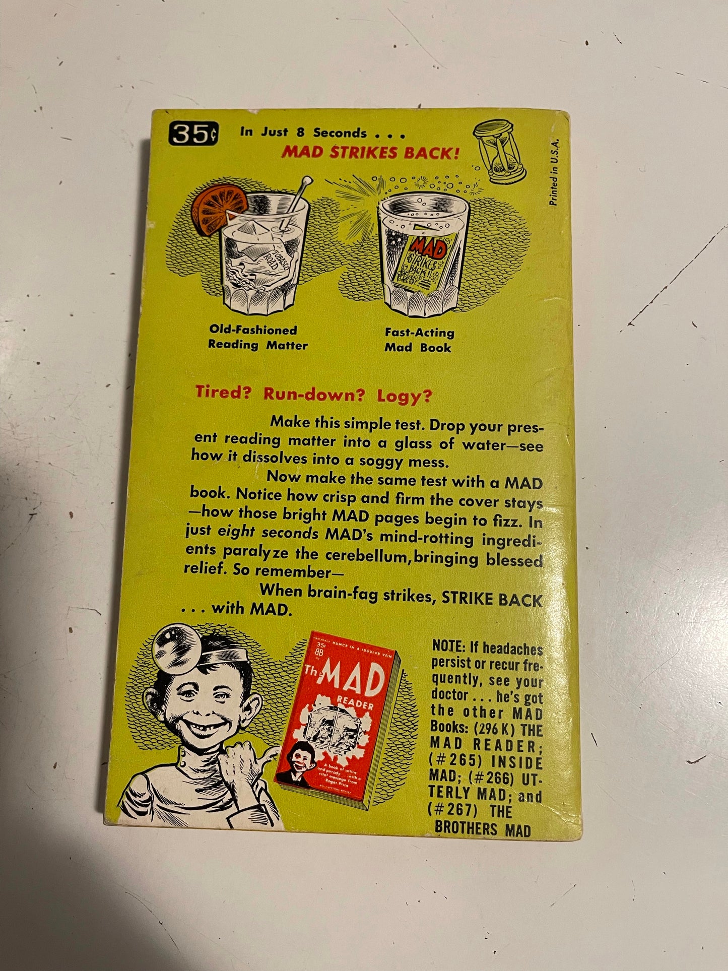 Mad Magazine Mad Strikes Back vintage comic pocket book 1958