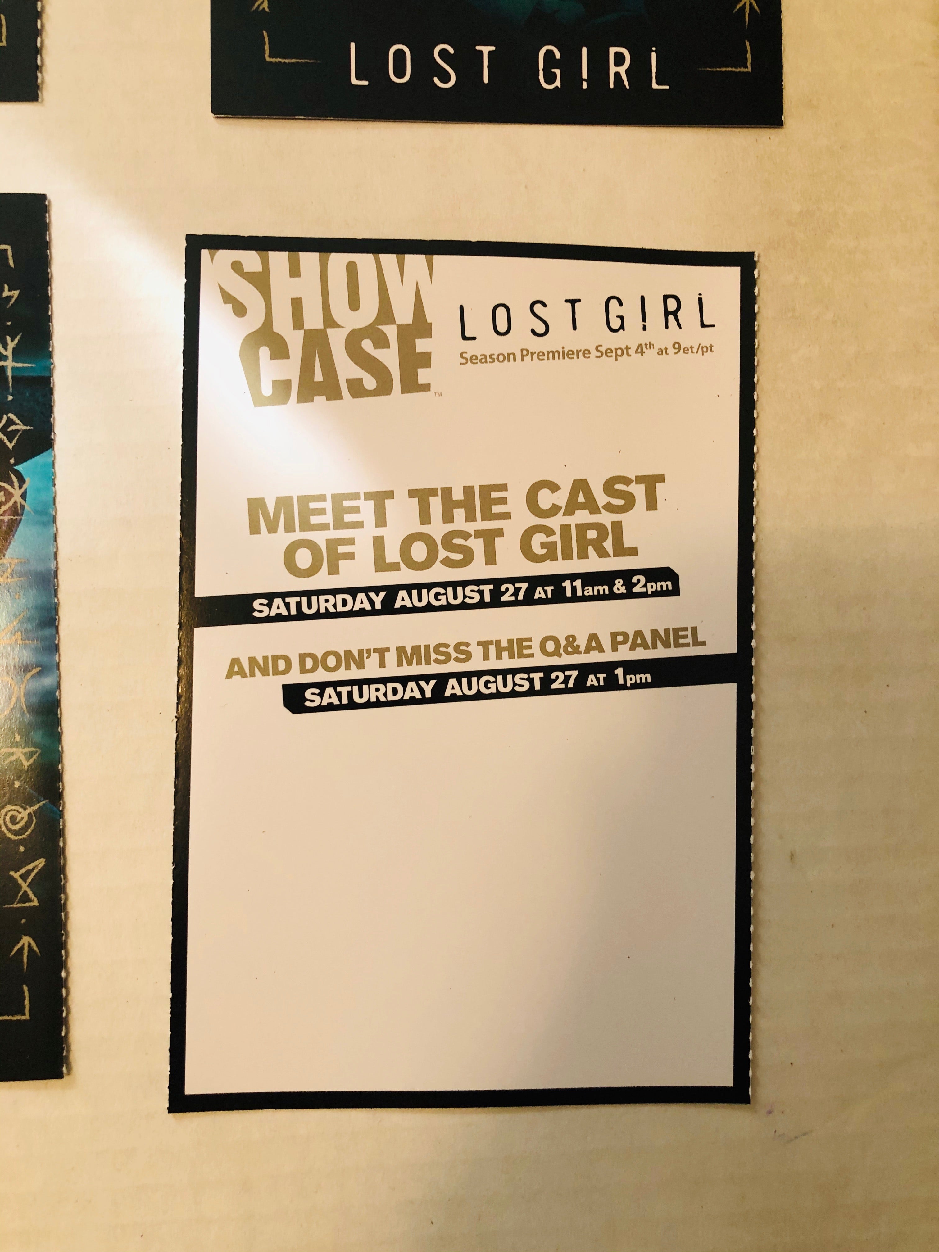 Lost Girl TV show rare Showcase 6 cards set 2011
