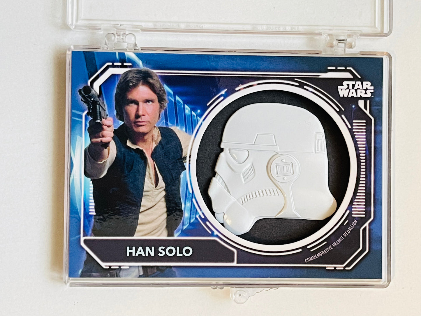 Star Wars Hans Solo rare medallion helmet insert card