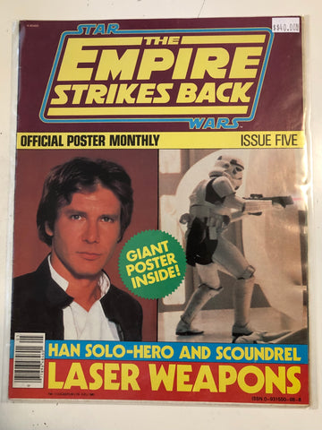 Empire Strikes Back original poster folded magazine 1983