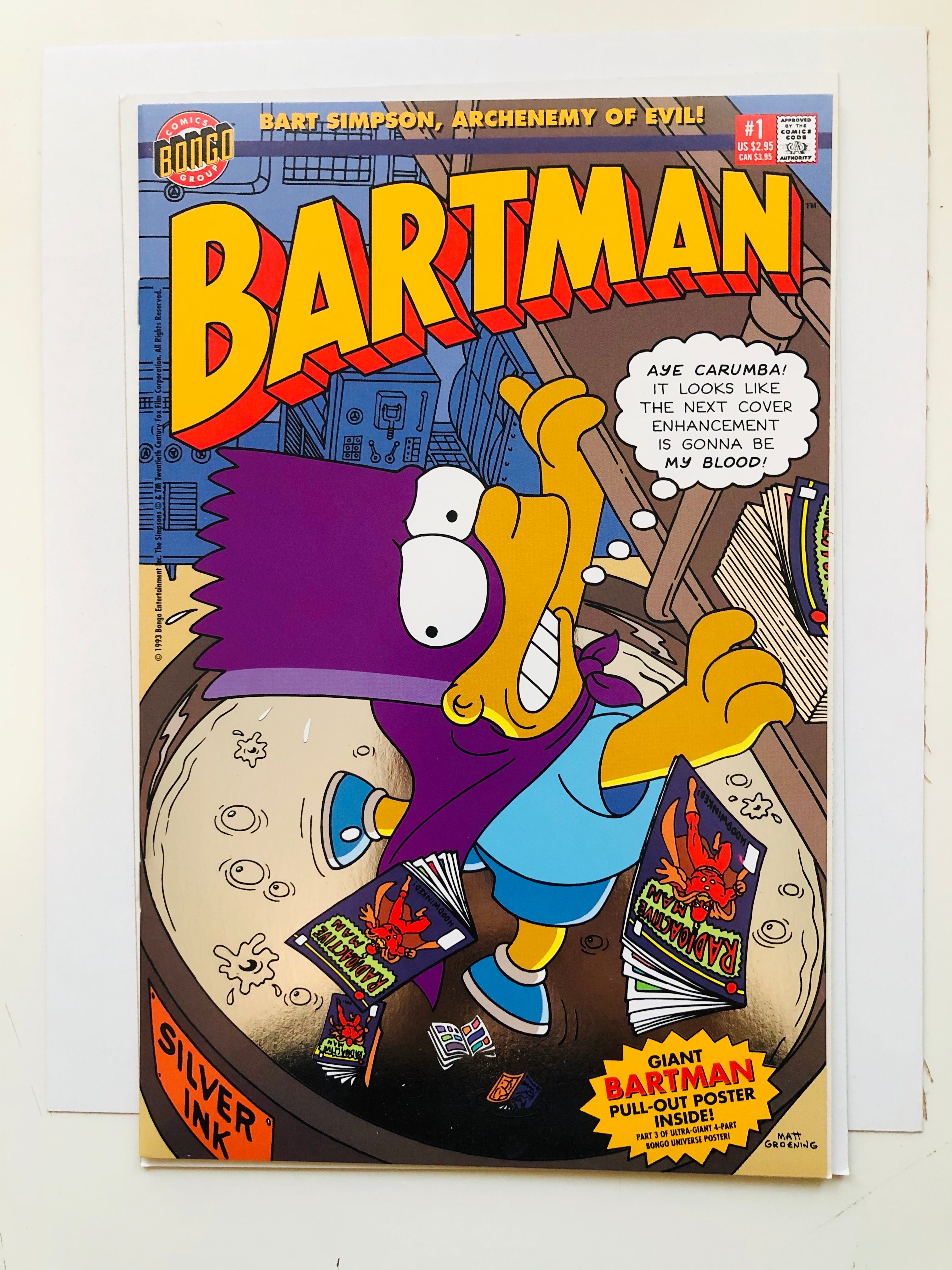 The Simpsons Bartman #1 high grade comic book