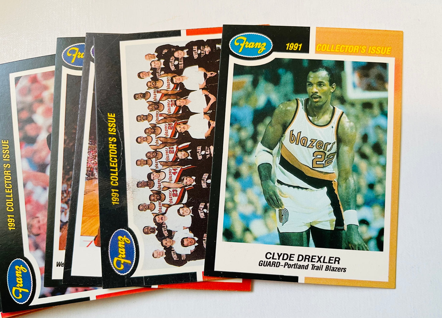 Franz Portland Trail Blazer limited issued team cards set 1989