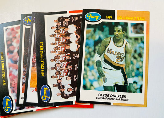 Franz Portland Trail Blazer limited issued team cards set 1989