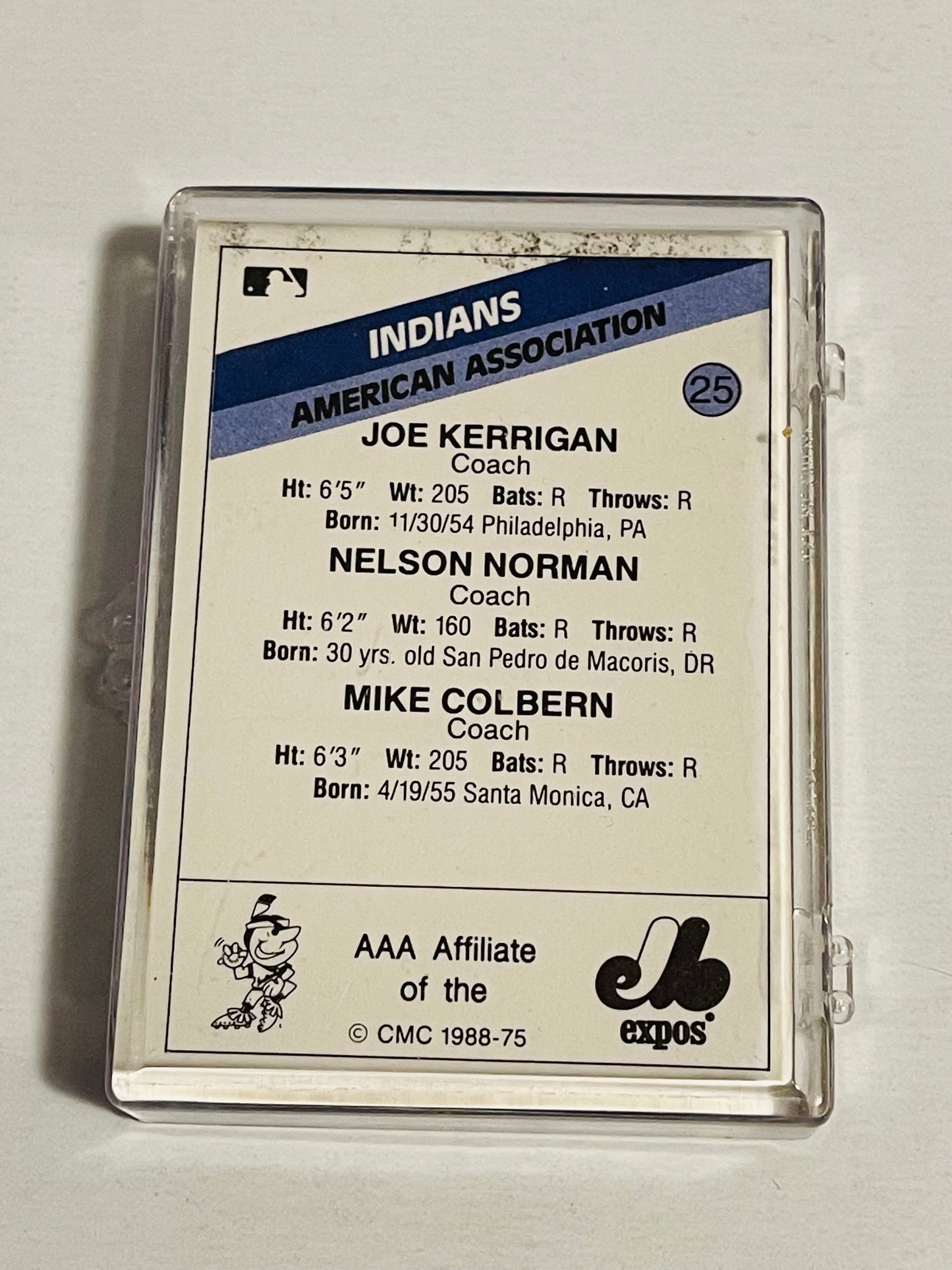 Randy Johnson Indianapolis baseball minor league team set 1988