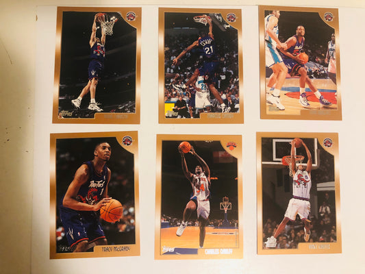 Vince Carter Toronto Raptors rookie card and team set 1998