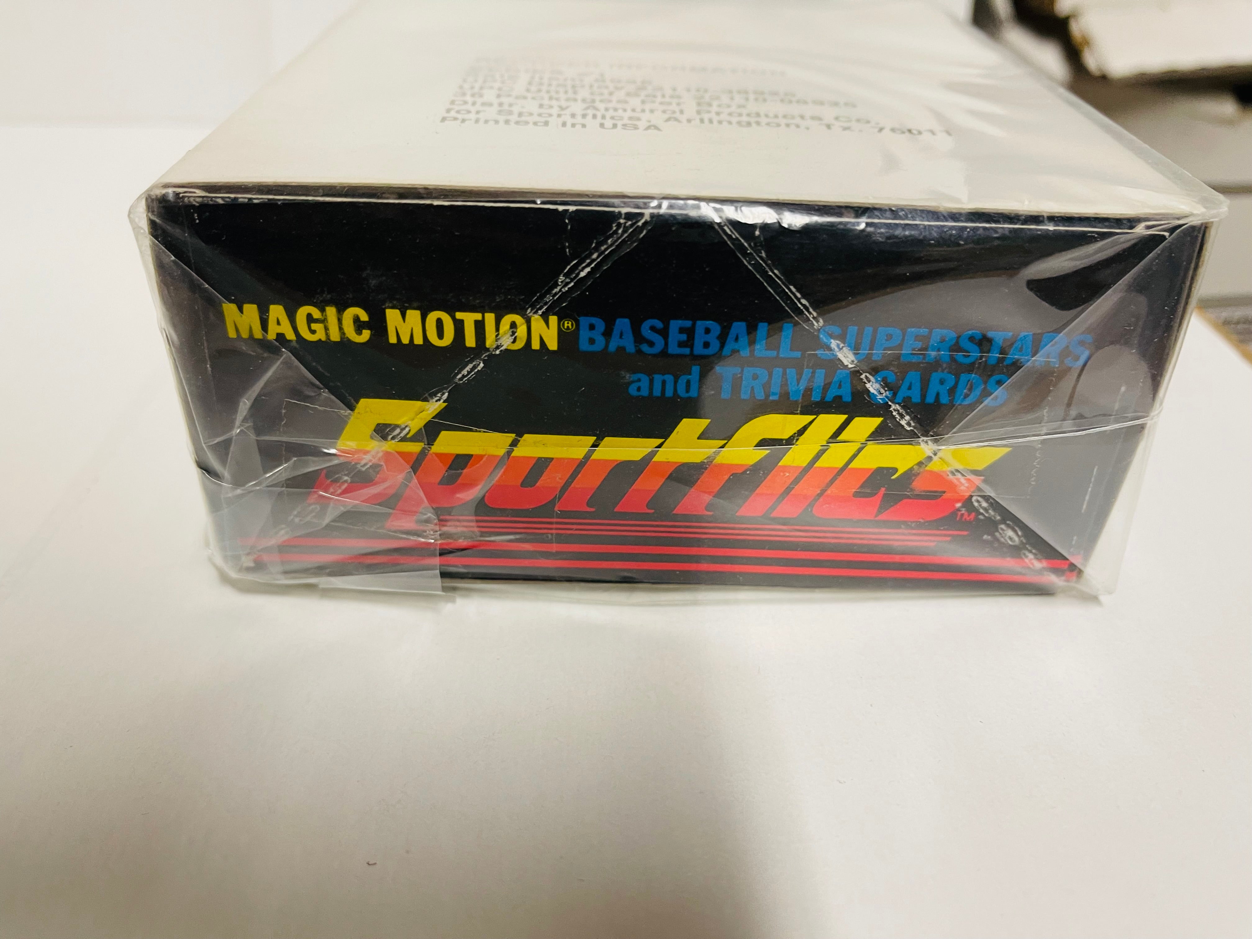 1986 Sportsflics baseball cards 36 packs factory sealed box