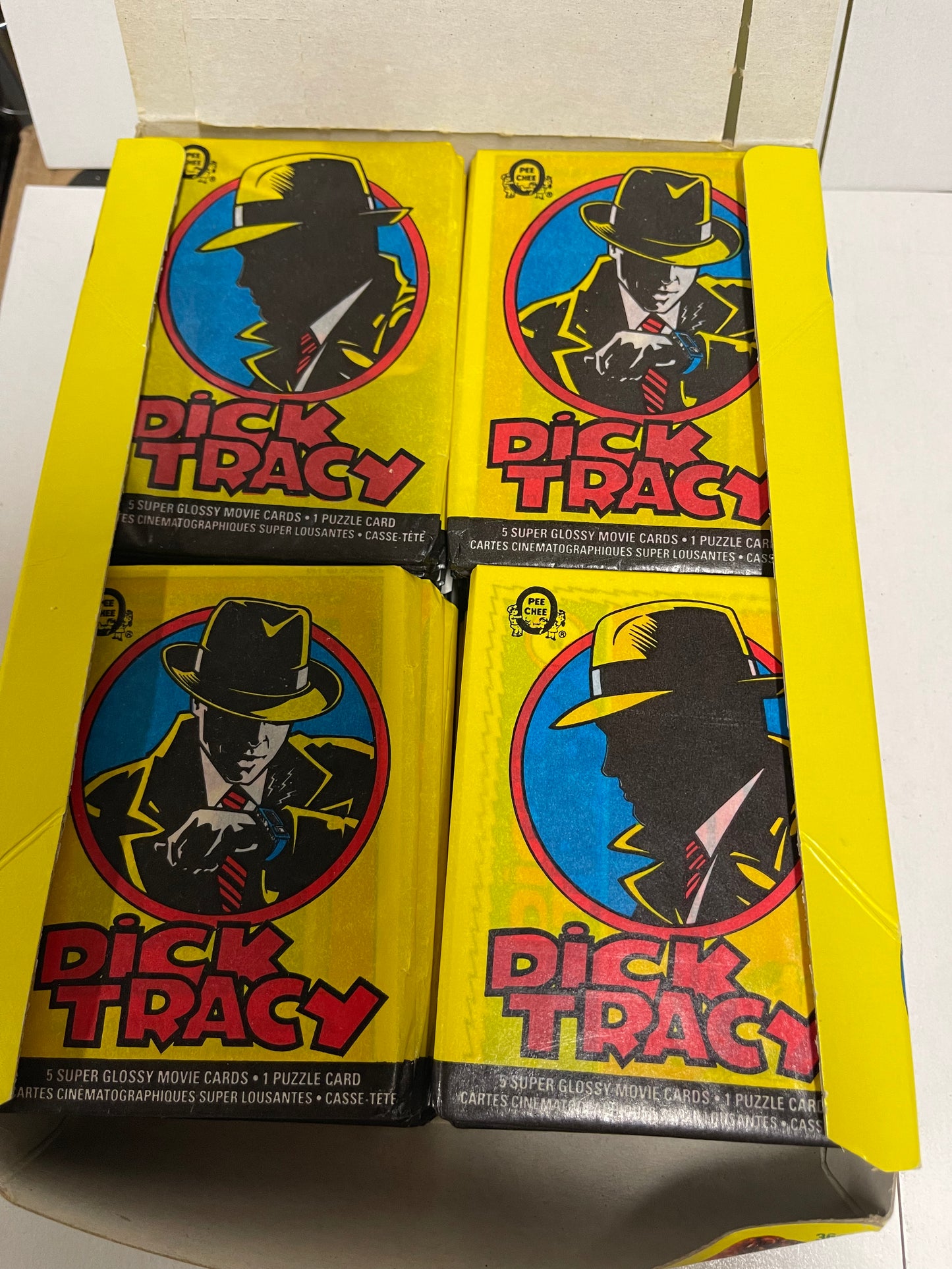 Dick Tracy movie rarer Canadian version opc cards box 1990