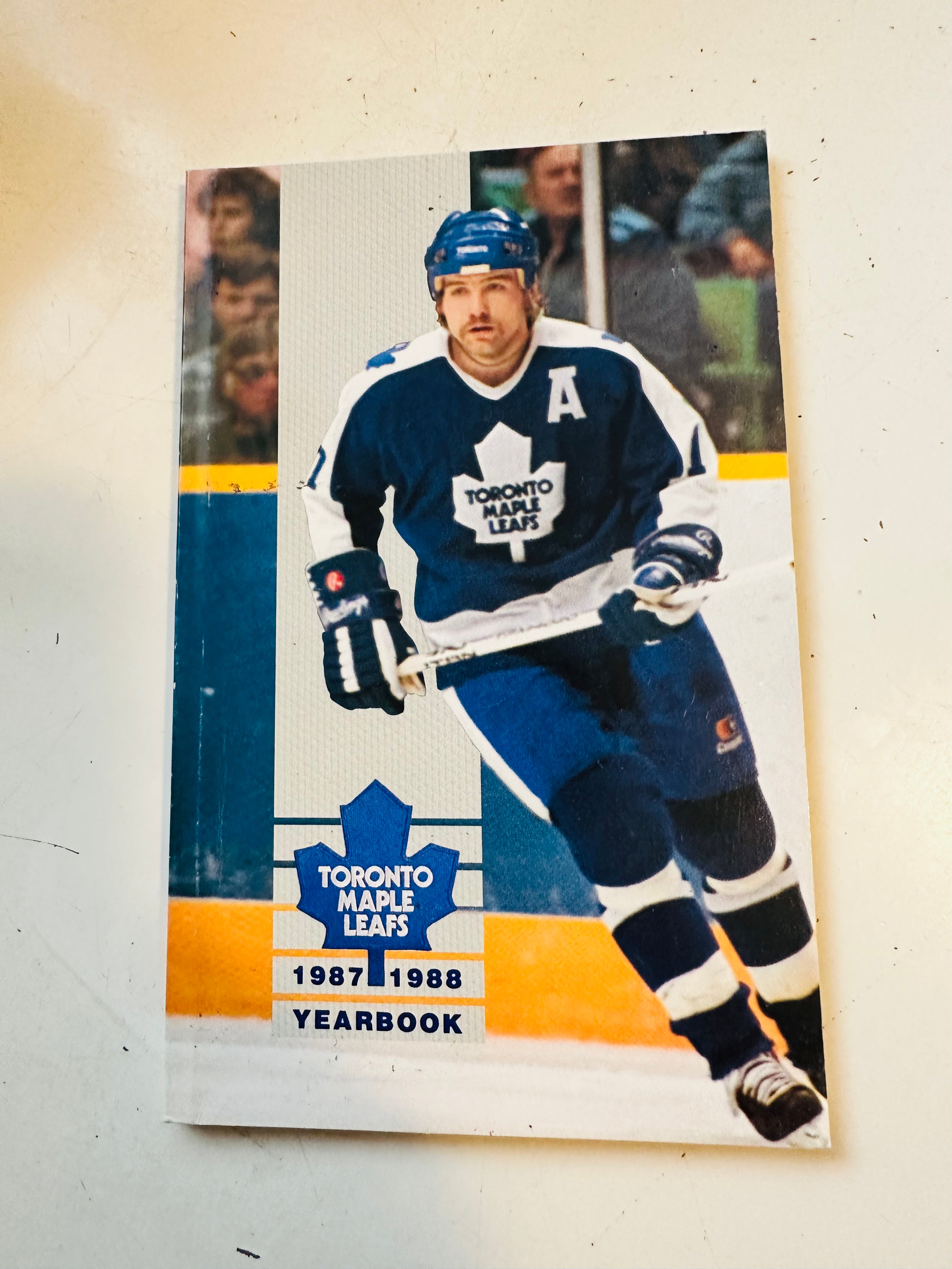 Toronto Maple Leafs hockey yearbook 1987/88